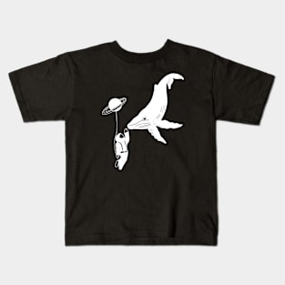 Astronaut meets Humpback whale Kids T-Shirt